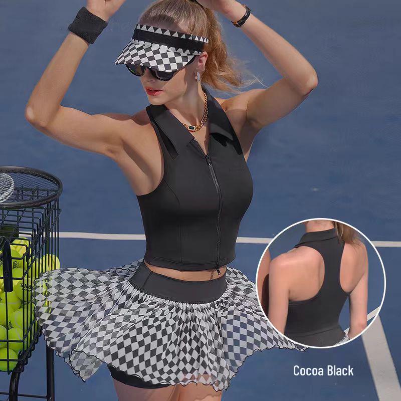 Women's Quick-Dry Sleeveless Polo Tennis Vest - Comfortable Athletic Top for Golf & Fitness