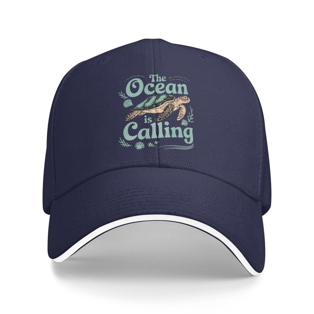Baseball Caps The Ocean Is Calling Turtle Lover Sea Thermal Fun Casquette Unisex Women Casual Summer Hats