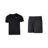 Comfortable Round Neck Short Sleeve Breathable Shorts Casual Sports Suit Men Suit 527344-01+520768-01