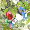 Resin Macaw & Budgie Hanging Ornament: Cross-border Bird Figurine Crafts