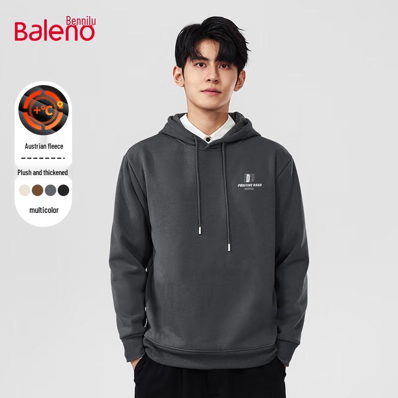Baleno Men's Sherpa Fleece Hooded Sweatshirt