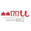 RC Car Trailer Metal Towing Buckle Tow Hooks D Shackles for Tamiya CC01 1 10 RC Crawler Upgrade PartsRed