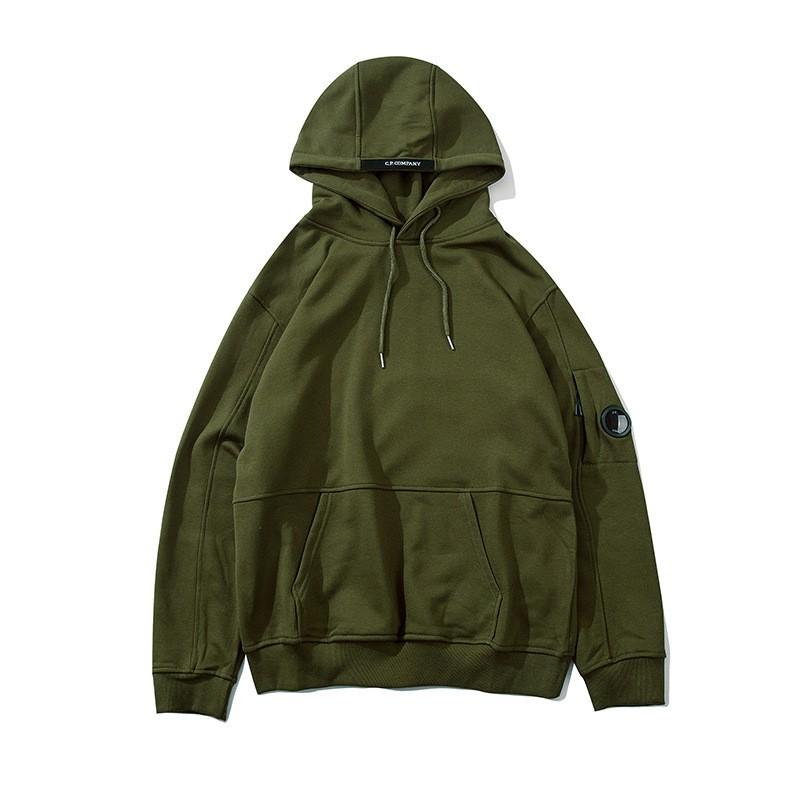Cp Bestickter Reißverschluss Hoodie für junge Männer Lockerer Schnitt Lässiges Sweatshirt