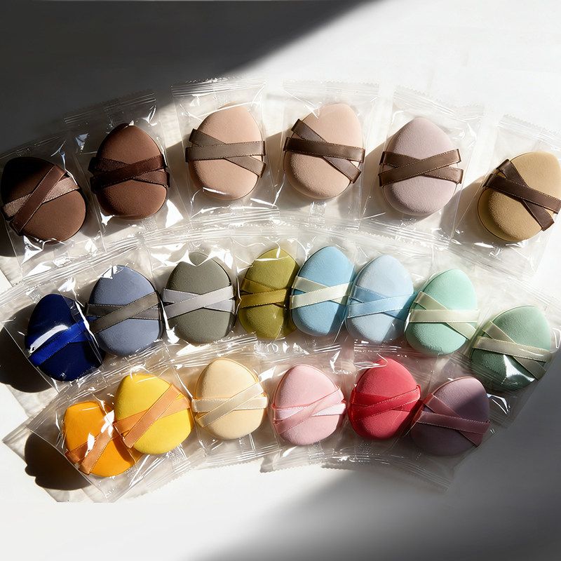 Thickened Soft Double-Sided Available Cushion Powder Puff Smear-Proof Makeup Wet and Dry Makeup Sponge Liquid Foundation BB Cream Special
