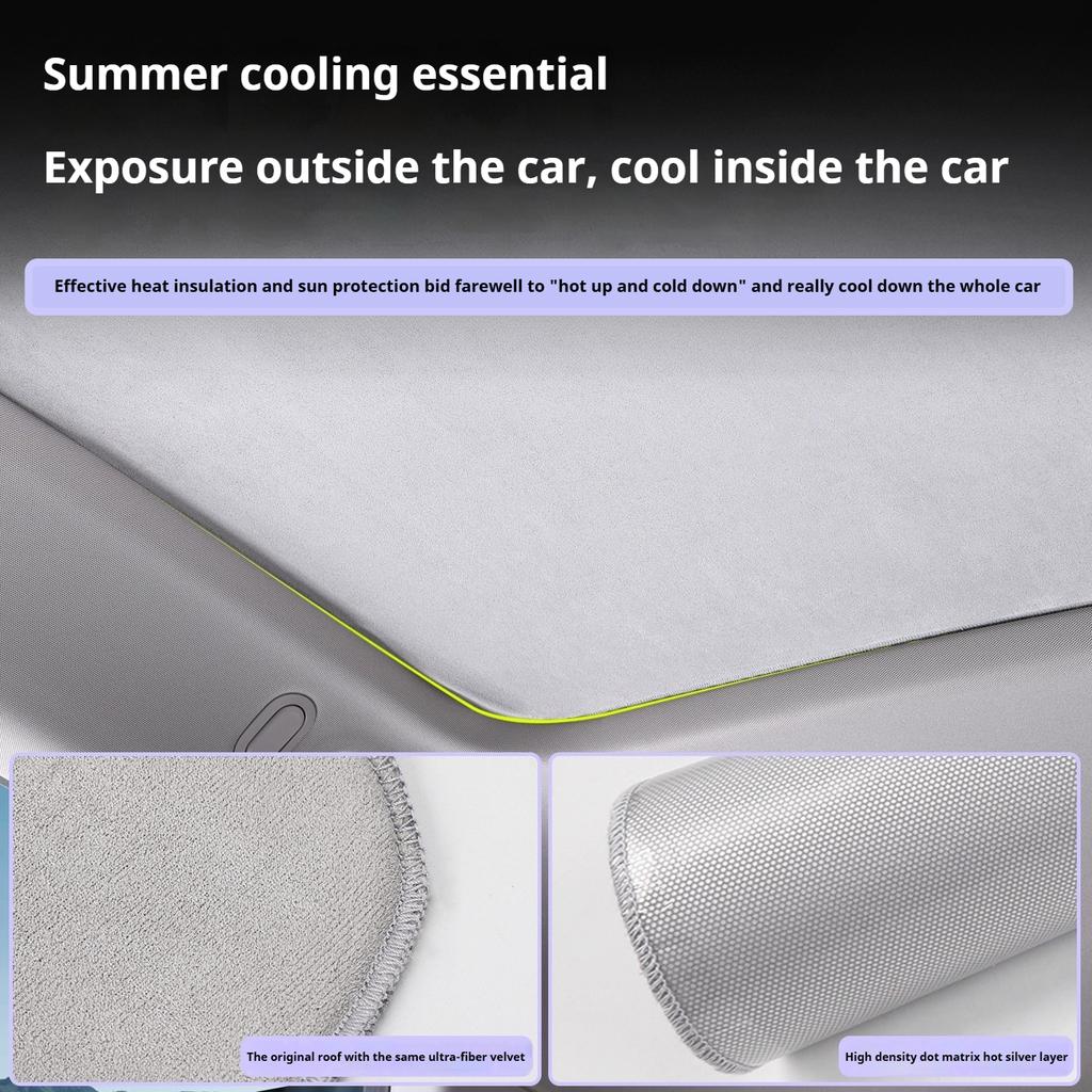 For Nio Firefly 2025 2026 Electrostatic Adsorption Sunshade Curtain For Sky Roof Sun Protection Heat Insulation Shade Cover