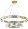 Bohemia 80 Double - Double Row Crystal Chandelier LED Ring 80+40 Gold