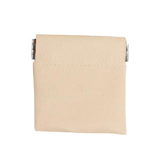 

Кошелек на кнопке из искусственной кожи, портативный кошелек для монет, мини-косметичка-органайзер для помады, украшений, наушников, кабелей Small жёлтый