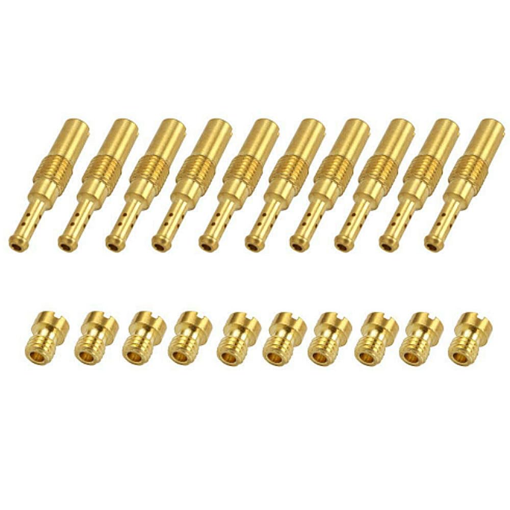 Set of 20 Main Jets and Pilot Jets for Motorcycle Carburetor Settings (#75-#98) (#32-#55)