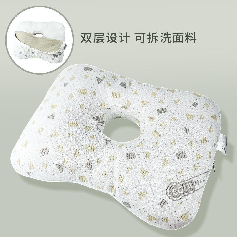 Ear Hole Pillow for Side Sleepers - Single Hole Memory Foam Pillow for Ear Protection, Relieves Ear & Side Face Pain