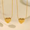 2026 Fashion Simple Plated 18k Gold Love Compact Necklace Femininity Versatile Clavicle Chain