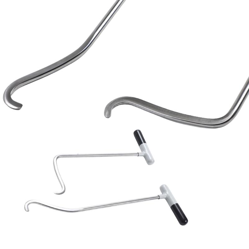 2Pcs Car Dent Repair Rods Dent Remover Hook Tool Metal Repair Tool Universal Auto Body Dent Repairing Rod