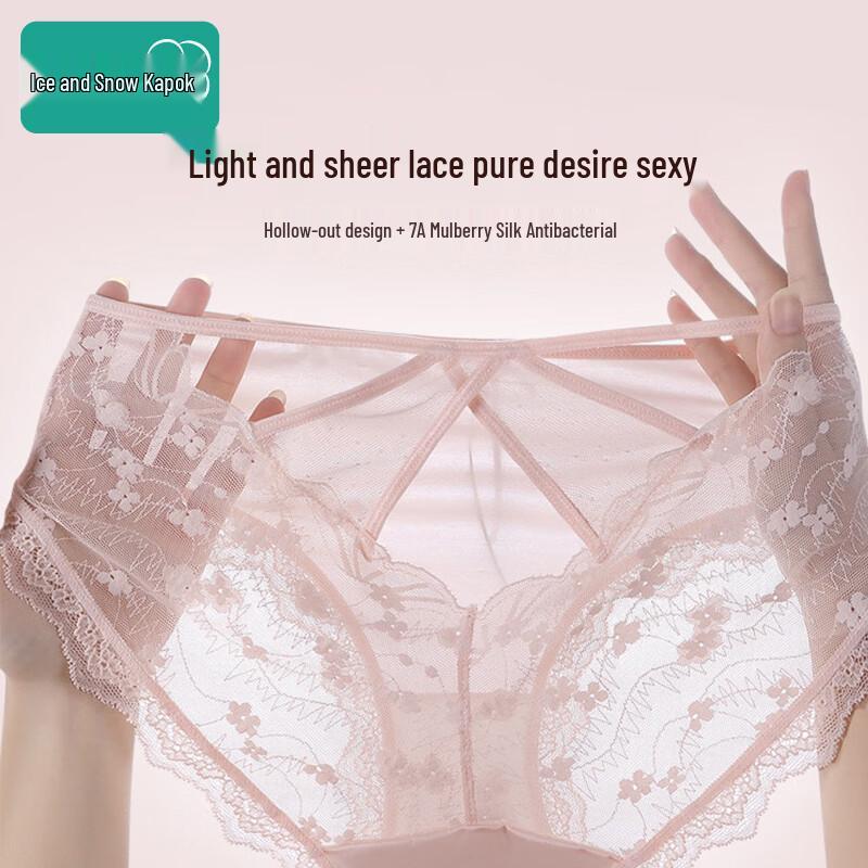 Women s Sexy Lace Seamless Briefs L