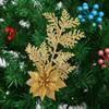 Handcraft Pine Leaves Christmas Flowers Hanging Xmas Decorative Flowers  Party Supplies