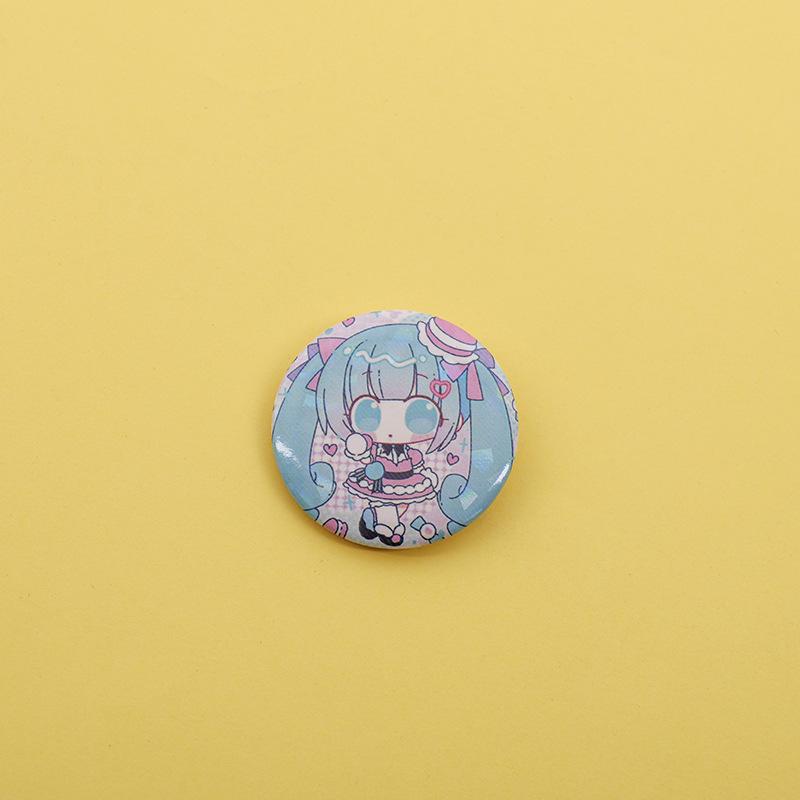 Hatsune Miku Anime Laser Glass Button Badge Brooch
