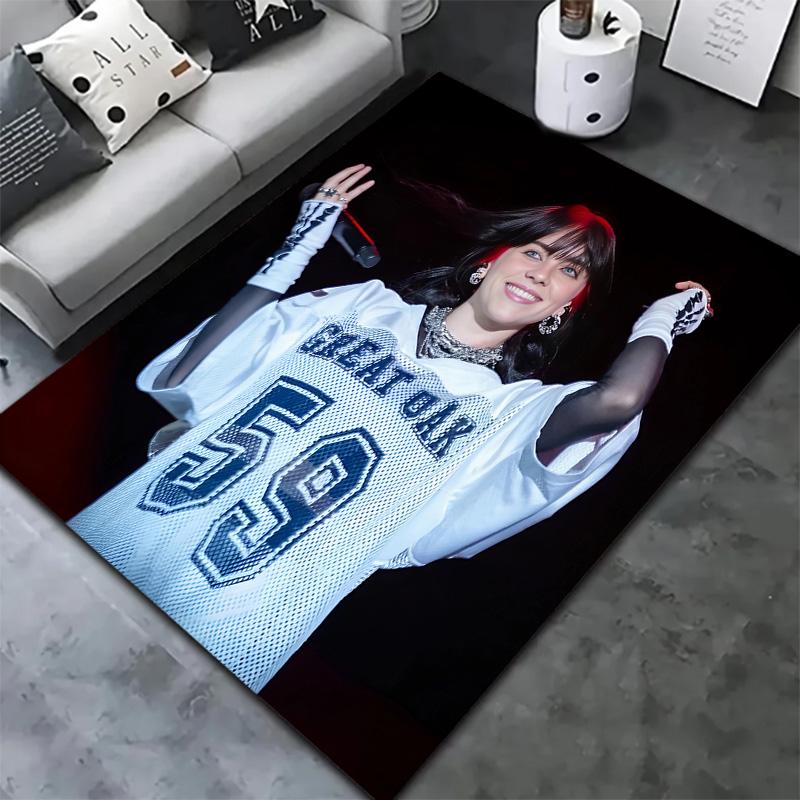 Billie Eilish Carpet Rug For Living Room Bedroom Home Sofa Decoration Kids Play Nonslip Floor Mat