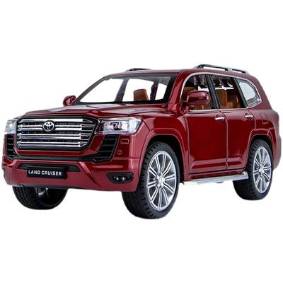 1/24 Toyota LAND CRUISER LC300 Alaşım Diecast Oyuncak Araçlar Metal Oyuncak Araba Modeli Sesli ve Işıklı Geri Çekmeli Koleksiyon Çocuk Oyuncağı