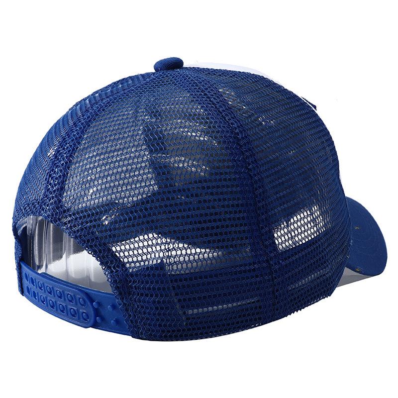 Neue Baseballkappe mit Buchstabenstickerei für Herren mit Netz-Snapback-Hut Chapeau Homme Sommer Atmungsaktiv Y2K Trucker Caps für Damen