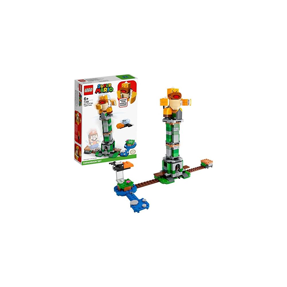 LEGO Super Mario Boss KK Tower Challenge Set 71388 with Interactive Features and Building Blocks