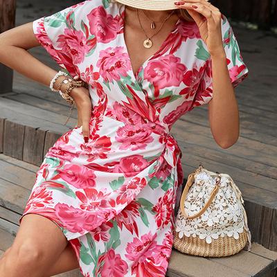 Summer New Dating Party Vacation One Piece Print Dress
