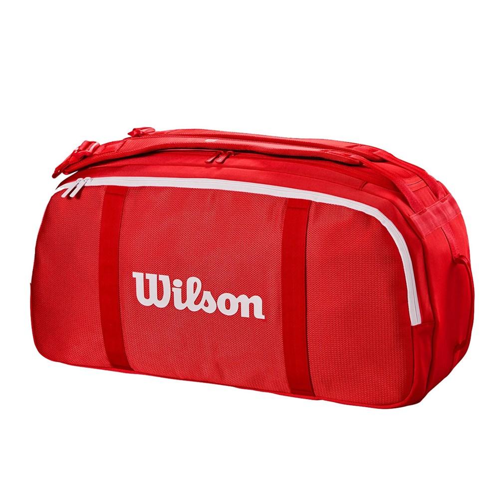 Wilson Super Tour Racquet Backpack Thermoguard Compartment Red