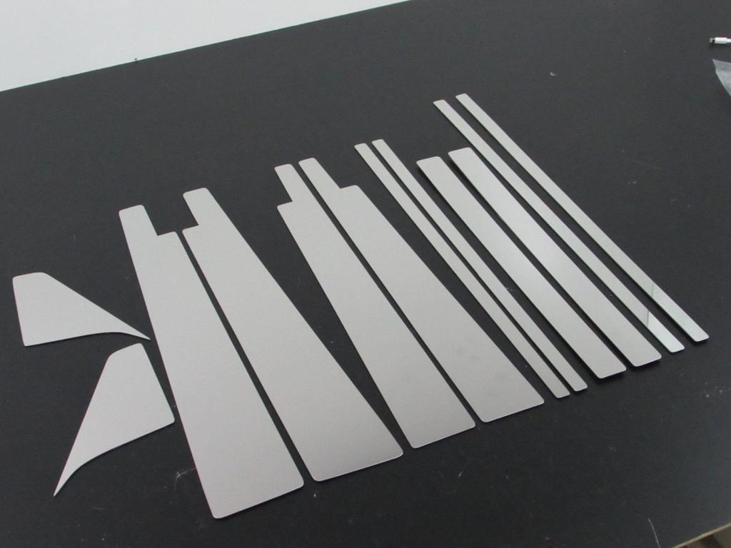 BRIGHTZ Stainless Steel Pillar Panels for BMW bB NCP30 Series 1203 Ultra-Mirror (without Visors) (12-Piece Set) [PIL-SIL-005]