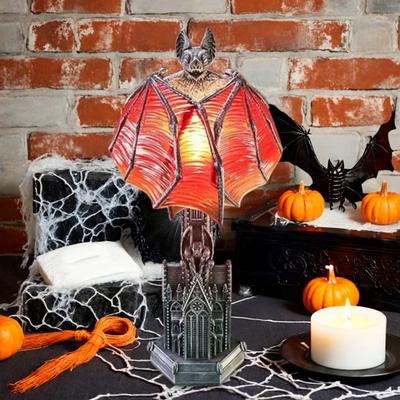 Lâmpada Asas de Morcego Asas Góticas da Noite Lâmpada de Halloween Mesa Morcego Vintage