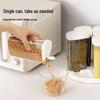 Rotating Moisture-Proof Grain Storage Box with Compartments for Kitchen & Fitness Enthusiasts