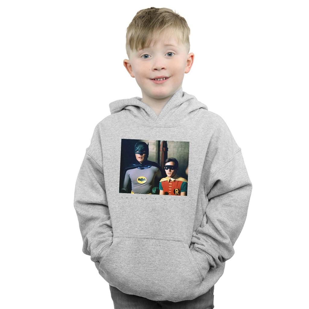DC Comics Boys Batman TV Series Dynamic Duo Photograph Hoodie