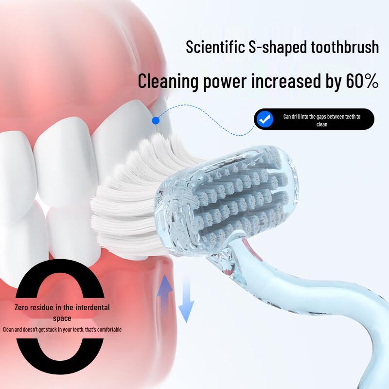 Yinyan Forest S-shaped Vertical Soft Toothbrush