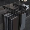 Top Mount Adjustable Wardrobe Clothing Rail Heavy Duty Pull-Out Closet Rod Wardrobe Hanger Rack Bar Ball Slide
