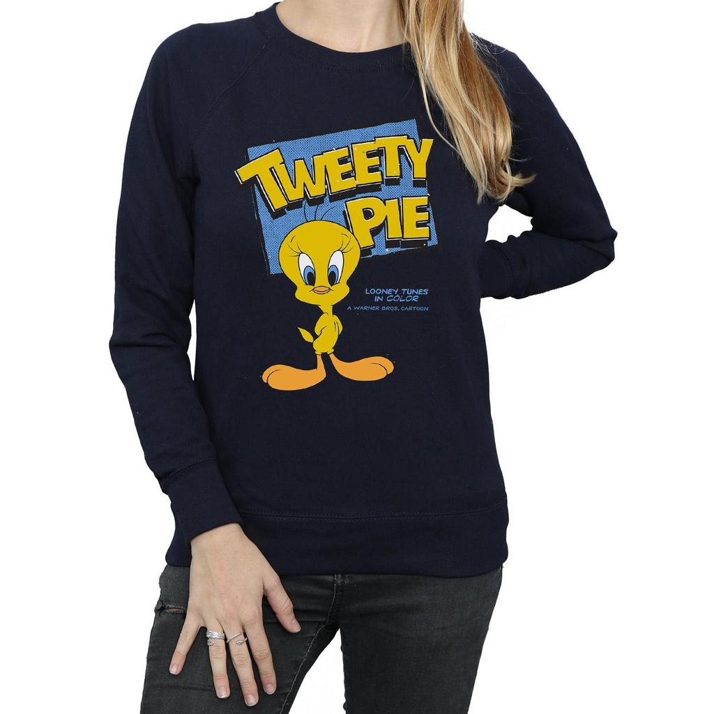 Looney Tunes Womens/Ladies Classic Tweety Cotton Sweatshirt