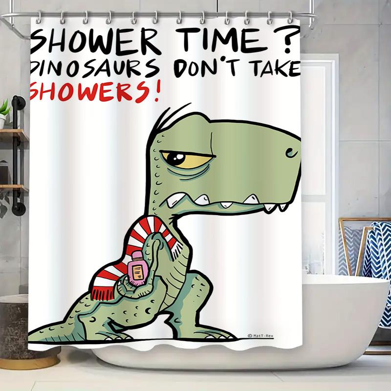 

Bathroom Shower Curtain With Custom Text Pink Flowers Panda Animal Pattern Decor For Kids Bathrooms W60H190(CM)-1 Pcs