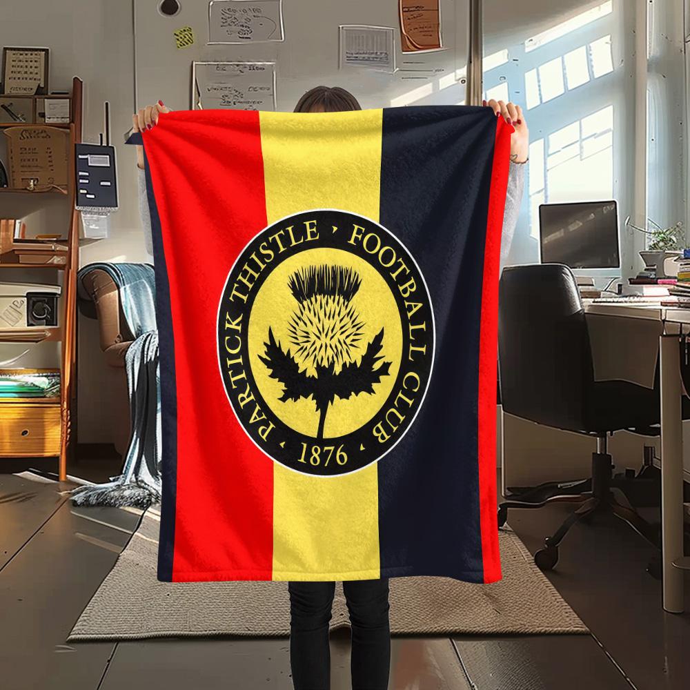 Partick Thistle F.C Flannel Blanket, High quality Comfortable for All Seasons, Home Decor, Warmth and Comfort