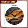 Holz Wanduhr Dekorativ Leise Ornament Geräuschlos für Zimmer Innen Einzugsgeschenk Zuhause