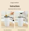 Smart Electric Magnetic Stirring Cup: Portable Coffee, Protein, and Milk Mixer