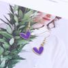 Chic Heart-Shaped Drip Oil Earrings - Versatile Alloy Personality Accessory