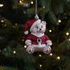 Shatterproof Xmas Tree Hanging Pendant Santa Claus Snowman Pendant Hanging Ornament  Party