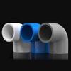 1-20PCS 20-50mm Blue PVC Elbow Water Pipe Fittings 90°  Water Right Angle Bend Joint Fish Tank Fittings