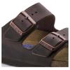 Women's Birkenstock Arizona Sandals Soft Footbed Oiled Leather Habana Narrow (0452763)