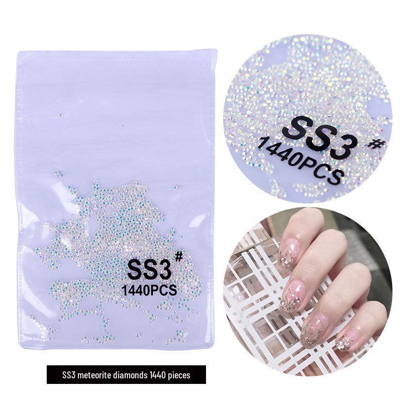 

Серебряно-белые чешские стразы AB Fantasy Color для дизайна ногтей с бриллиантами - Super Flash, с плоским дном, не опадают