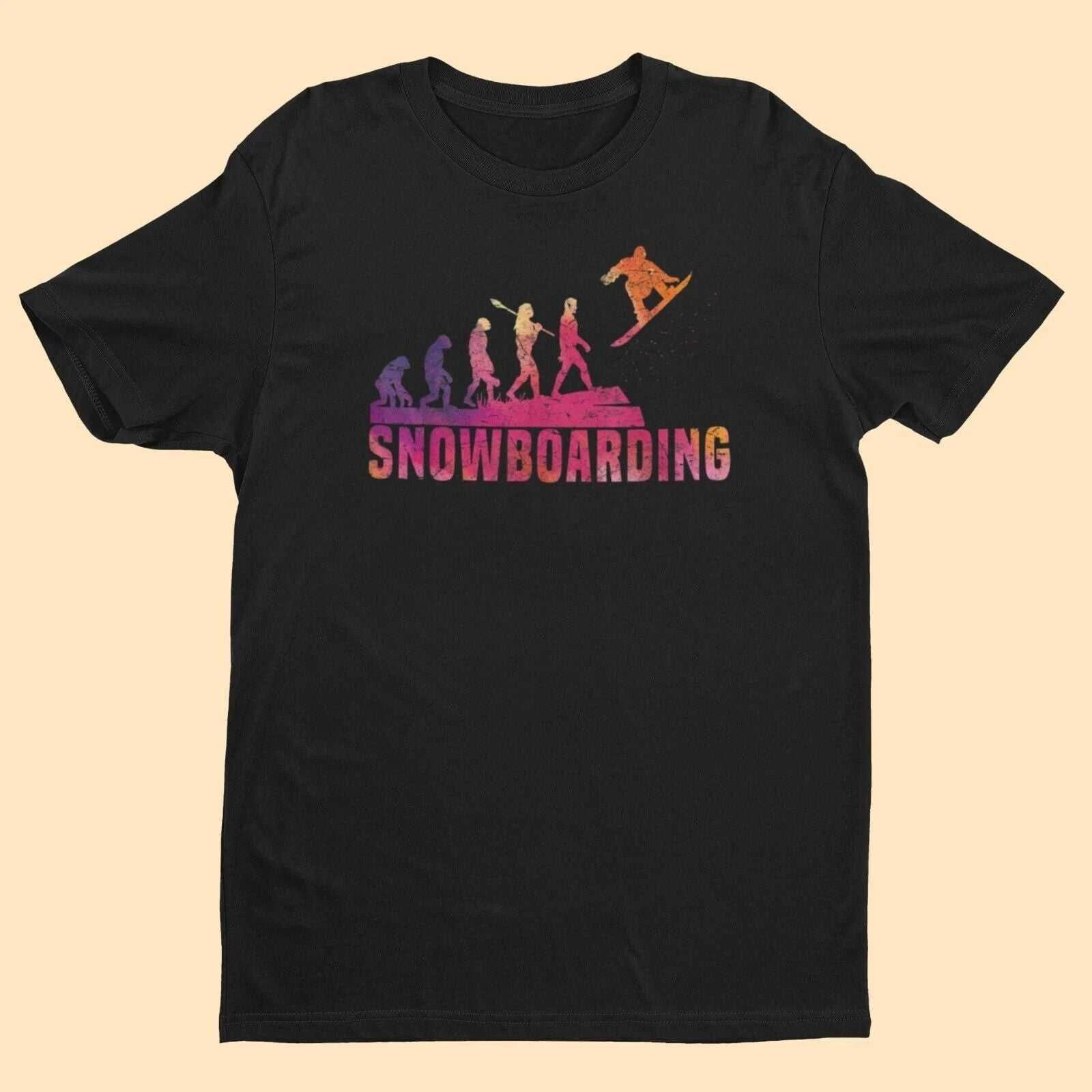 The Evolution of SNOWBOARDING Funny Darwin Snowboarder Winter Sports Gift Idea 4XL