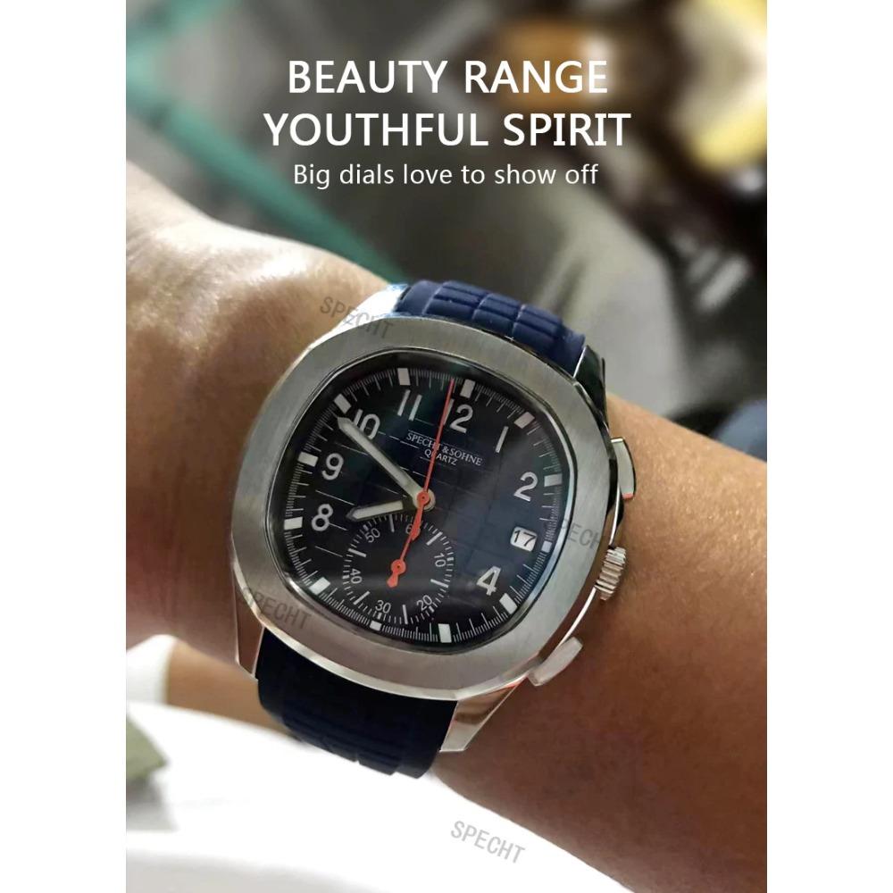 Dropshipping 2024 Best Selling Products Wristwatches For Men Specht&Sohne Male Quartz Sports Watches Rubber Strap Waterproof