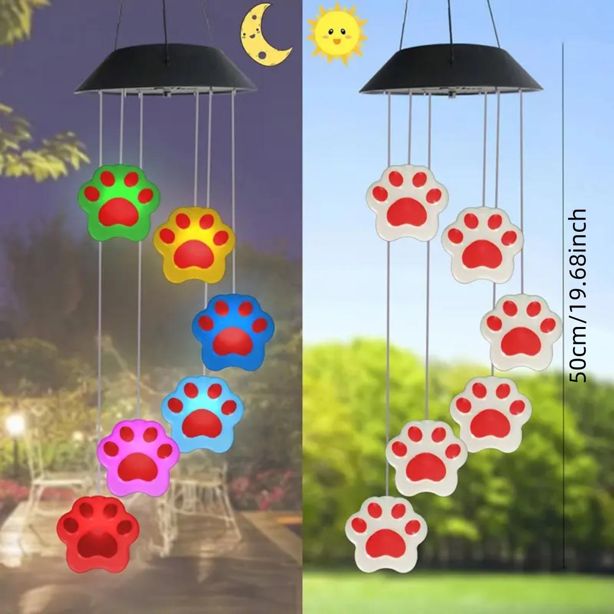 

1 шт. Набор солнечных ветряных колокольчиков, уличный фонарь, романтическая подвесная цветная светодиодная лампа для дома, балкона, сада, уличного украшения