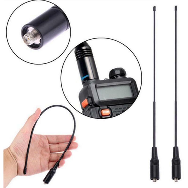 Na-771 Sma-Female Dvoupásmová 10W Anténa Pro Baofeng Uv5R Uv-82 Saus Černá