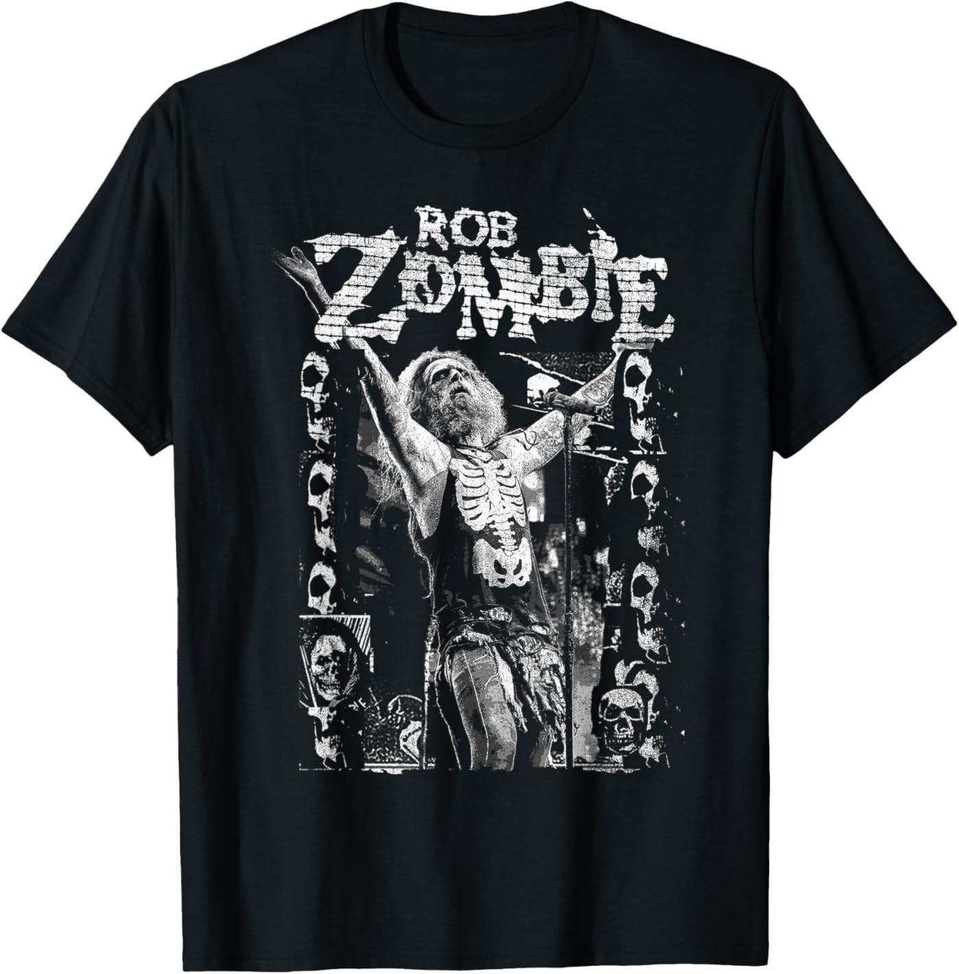 Rob Zombie Rob and Skulls T-Shirt S