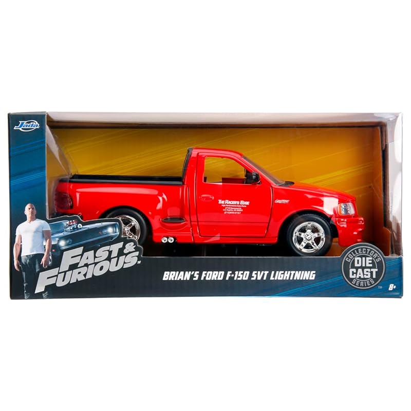 Jada Toys fast and furious series 1/24 F&F brian ford F-150 SVT lightning red Finished product