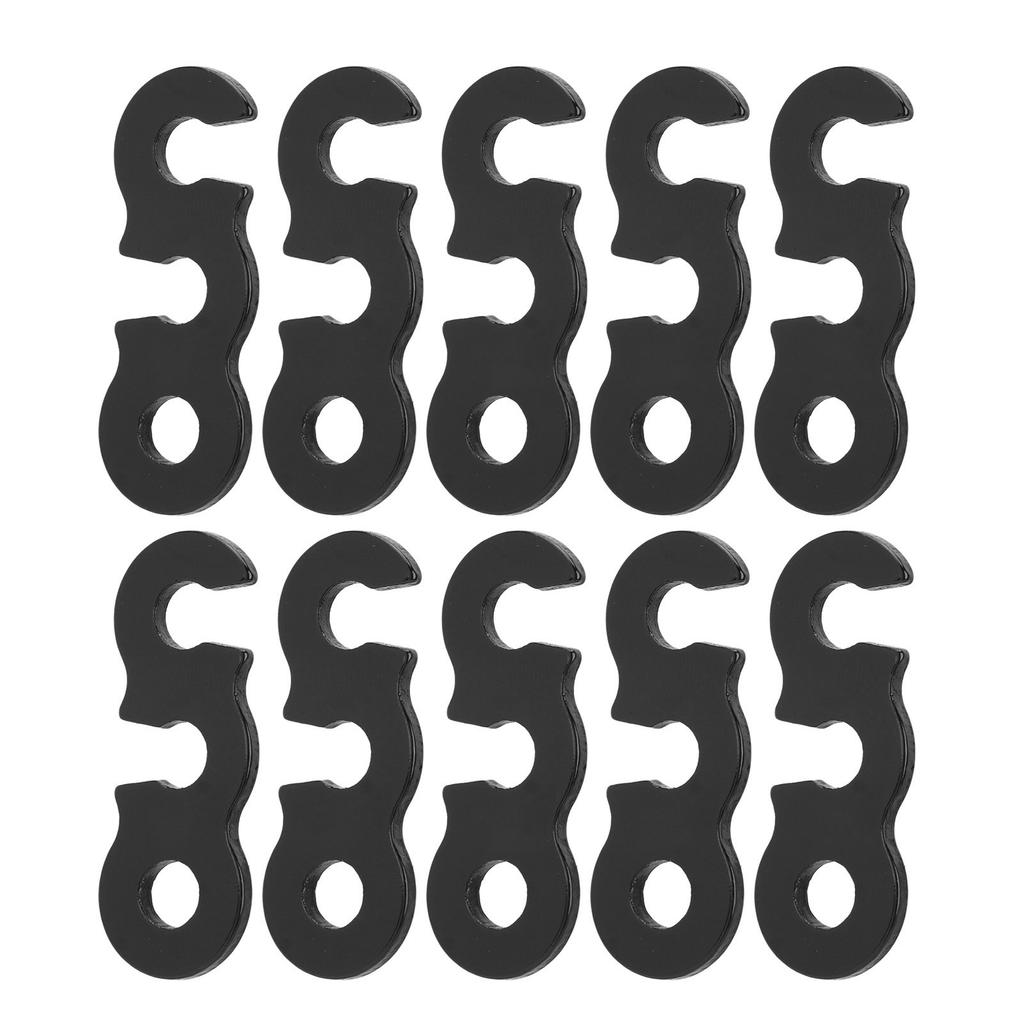 10PCS Rope Tensioner Cord Adjuster Aluminium Alloy Easy Stable Fixation Camping Accessory for Tent Hiking