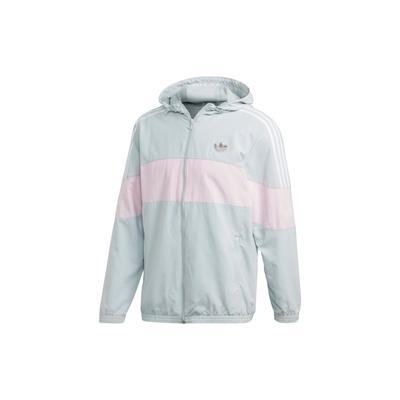 Originals Trefoil Colorblock Casual Sport Jacket Men Outerwear Transparent-Grey FM3891