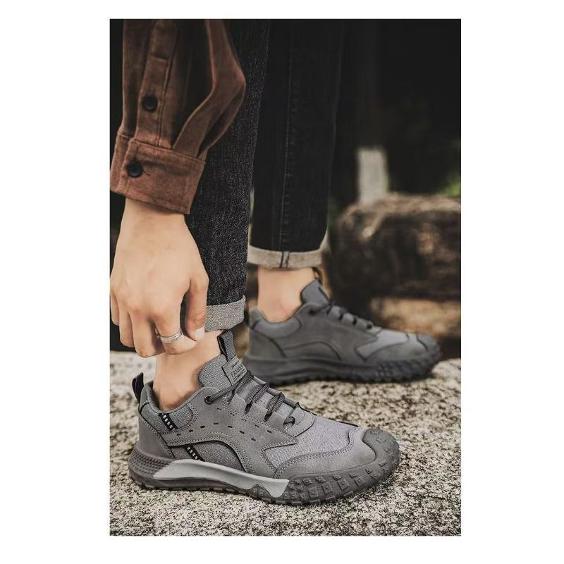 Casual Shoes for Men, Stylish Breathable Skateboard Shoes, Trendy Hiking Shoes, Sports Outdoor Construction Site Shoes.