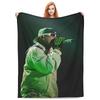 Super warme tragbare Kuscheldecke für Zuhause, Auto, Tagesdecke, Flanelldecken, Perfekt für Sommer-Klimaanlage, Inspiriert von Singer-Songwritern